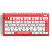Iqunix OG80 Joy Vendor Wireless Mechanical Keyboard, gaming toetsenbord (Rood/wit, US lay-out, Cherry MX Silent Red, RGB leds, 80% (TKL), Hot-swappable, PBT, 2.4GHz | Bluetooth 5.1 | USB-C) - thumbnail
