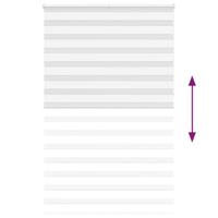 VidaXL Zebra rolgordijn 145x230 cm stofbreedte 140,9cm polyester wit - thumbnail