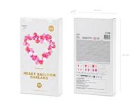 Ballon Decoratie Set Met Hart Frame Roze/Rood - thumbnail