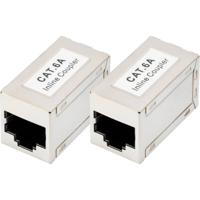 Digitus DN-93905-2 Digitus CAT 6A modulaire koppeling, afgeschermd - 2 stuks DN-93905-2 RJ45, behuizing (koppeling) Aantal polen (sensoren) 8 Zilver 2 stuk(s) - thumbnail