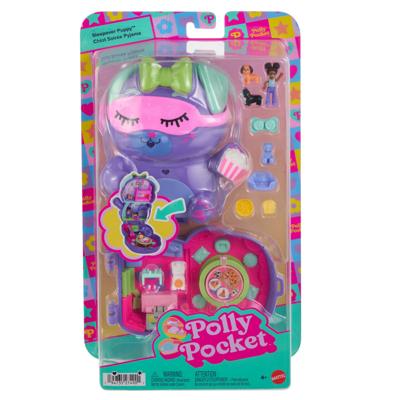 Playset Polly Pocket PUPPY PYJAMA PARTY BOX