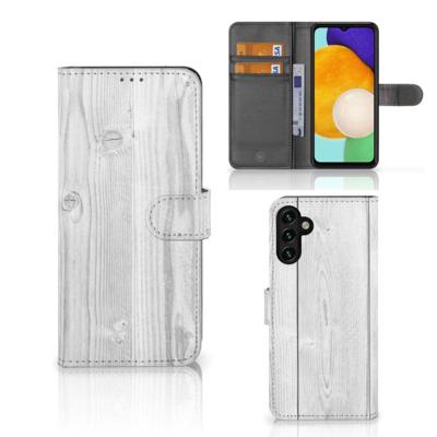 Samsung Galaxy A04s | Samsung Galaxy A13 5G | Book Style Case | White Wood