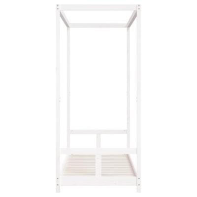 Kinderbedframe 80x200 cm massief grenenhout wit