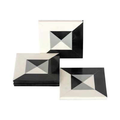 Richmond Onderzetter 'Louel' Resin, Set van 4 stuks