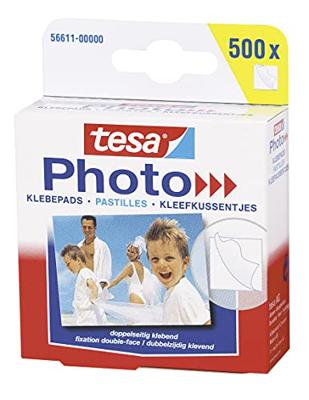 tesa Photo® Kleefpads (b x h) 12 mm x 13 mm Wit Inhoud: 500 stuk(s)