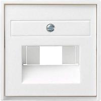 Gira inzetplaat 2xMJ UAE wit mat 027027 - thumbnail