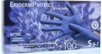 Epiderm Protect Nitriel onderzoekhandschoen poedervrij S blauw 100 Stuks - thumbnail