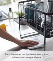 Yamazaki Afdruiprek - 2 niveaus - Tower - Zwart - thumbnail