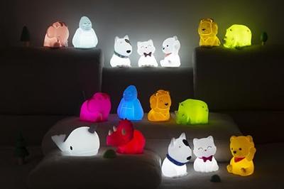 Oplaadbaar nachtlampje Maya de olifant - DHINK KONTIKI rozen