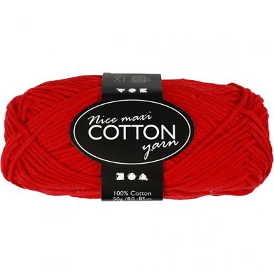 Creativ Company Katoengaren, rood, 50gr, 85m