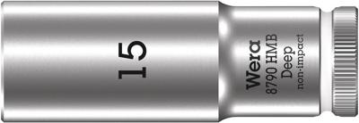 Wera 8790 HMB Deep 05004537001 Zeskant Dopsleutelinzetstuk 15 mm 3/8 15 mm 1 stuks 3/8