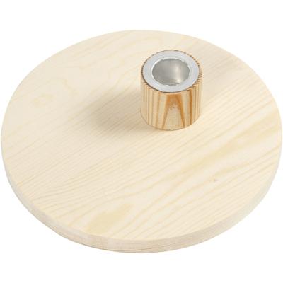 Creativ Company Kandelaar, h: 4 cm, d 16 cm, 1 stuk