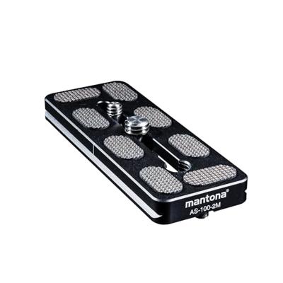 Mantona AS-100-2M Snelwisselplaat Schroefdraad (buiten)=1/4, 3/8 Mantona AS-100-2M Snelwisselplaat Schroefdraad (buiten)=1/4, 3/8