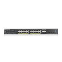 Zyxel GS2220-28HP-EU0101F netwerk-switch Managed L2 Gigabit Ethernet (10/100/1000) Zwart Power over - thumbnail