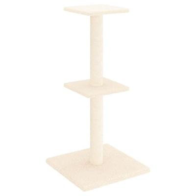 vidaXL Kattenmeubel met sisal krabpalen 73 cm crèmekleurig, kattenpaal, kattenboom, kattenkrabpaal, kattenhuis, kattenmeubel, kattenpalen