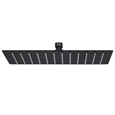 VidaXL Regendouchekop rechthoekig 30x20 cm roestvrij staal zwart