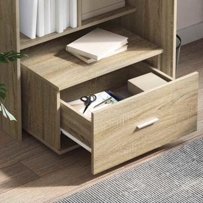 Bureau met lade Sonoma eiken 131,5 x 50 x 106,5 cm Bewerkt hout