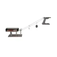 Jägerndorfer kabelbaan Luxe gondel+zetel zwart/grijs 1:32 - thumbnail