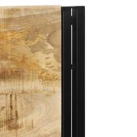 Hoofdeinde 160 cm massief hout mango en ijzer - thumbnail