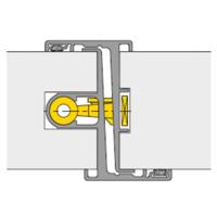 Alprokon inbraakwerende deurnaald - uitvoering 007 - SKG*** - deurdikte 40 mm - MPS sleutelbediend - doornmaat 55 mm - lengte 2200 mm - DIN Links - thumbnail