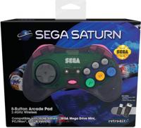 Retro-Bit SEGA Saturn 2.4G M2 Controller (Grey) - thumbnail