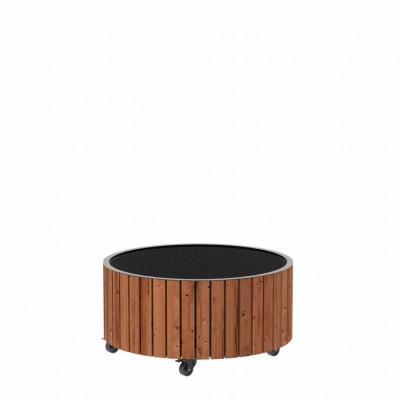 Grote Ronde Plantenbak - Ø70/35 CM - ThermoWood®