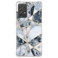 Samsung Galaxy A52(s) shockproof hoesje - Marmer blauw - thumbnail
