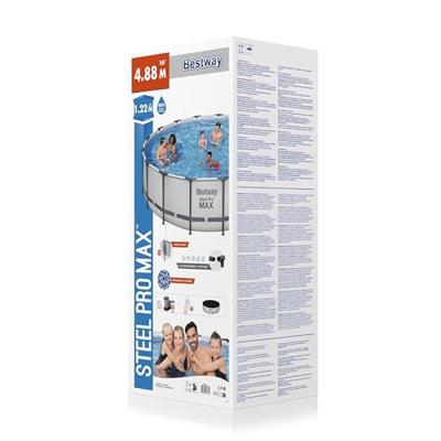 Bestway Steel Pro Max Set Opzetzwembad Rond - Ã 488 x 122 cm