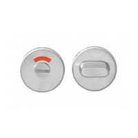 Intersteel Rozet met toilet-/badkamersluiting plat verdekt 53x5mm - RVS - thumbnail