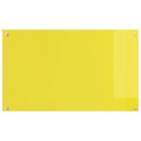 VidaXL Keuken spatscherm geel 100 x 60 cm gehard glas - thumbnail