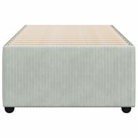 Bedframe zonder matras 100x200 cm fluweel lichtgrijs - thumbnail