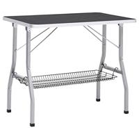 Hondentrimtafel verstelbaar met 2 lussen en opbergschap - thumbnail