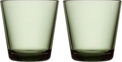 IITTALA - Kartio - Glas 0,21l Pine green set/2