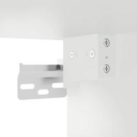 Keukenbovenkast met glazen deur Kalmar bewerkt hout wit - thumbnail