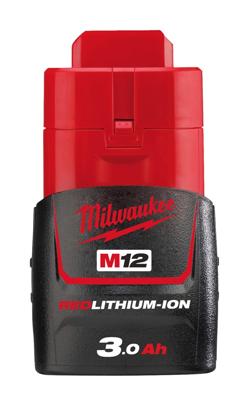Milwaukee m12 b3 accu (12 v / 3,0 ah) - 4932451388 Milwaukee m12 b3 accu (12 v / 3,0 ah) - 4932451388