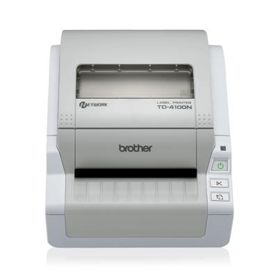 Brother TD-4100N Labelprinter Thermisch 300 x 300 dpi Etikettenbreedte (max.): 102 mm USB, RS-232, LAN