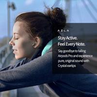 AZLA SednaEarfit Crystal AirPods Pro (SSS/SS/S) In Ear Koptelefoon oorkussen 3 paar Zwart, Transparant - thumbnail