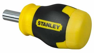Stanley Multibit Stubby schroevendraaier met 6 bits
