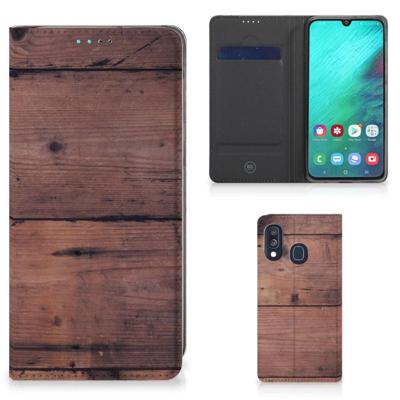 Samsung Galaxy A40 Book | Wallet Case | Old Wood Samsung Galaxy A40 Book | Wallet Case | Old Wood