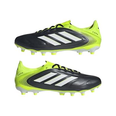adidas Copa Pure III League Gras / Kunstgras Voetbalschoenen (MG) Zwart Wit Neongeel