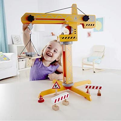 Hape houten hijskraan - thumbnail