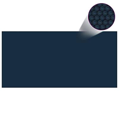 VidaXL Zwembadfolie solar drijvend 450x220 cm pe zwart en blauw VidaXL Zwembadfolie solar drijvend 450x220 cm pe zwart en blauw