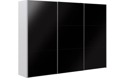 Goossens Kledingkast Easy Storage Sdk, 303 cm breed, 220 cm hoog, 3x 3 paneel glas schuifdeuren