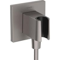 Hansgrohe FixFit Porter E Wandhouder Brushed Black Chrome - thumbnail
