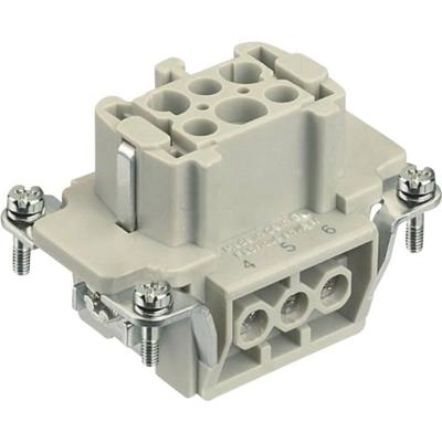 HARTING 09330062701 Businzetstuk Han® E 6 + PE Schroeven 1 stuk(s) Piece