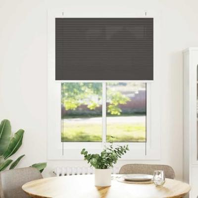 Pliss rolgordijn 85x150 cm stofbreedte 84,4 cm polyester zwart - thumbnail