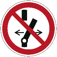 Niet schakelen - Ø 100 mm - Kunststof bord - thumbnail