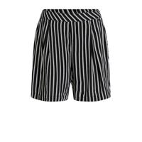 WE Fashion gestreepte loose fit short zwart/wit - thumbnail