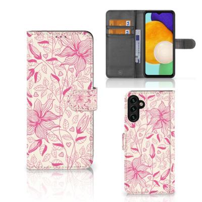 Samsung Galaxy A04s | Samsung Galaxy A13 5G Hoesje Pink Flowers Samsung Galaxy A04s | Samsung Galaxy A13 5G Hoesje Pink Flowers