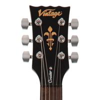 Vintage V69BLK Coaster Series Gloss Black elektrische gitaar - thumbnail